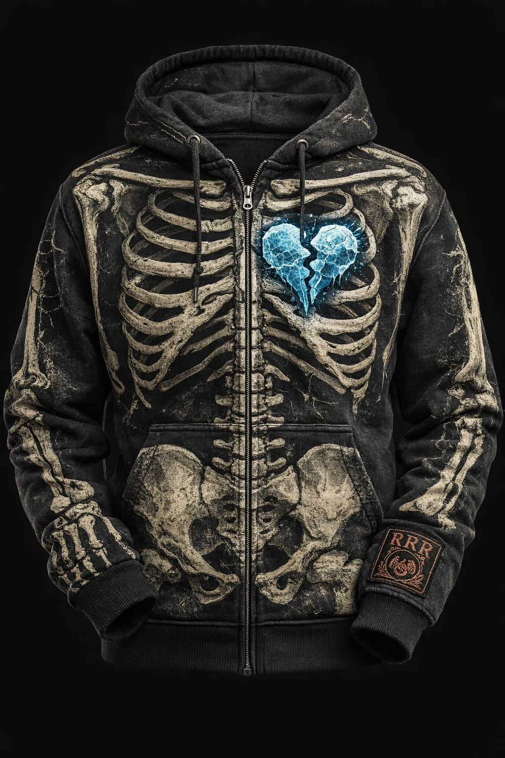 Black Skeleton Hoodie