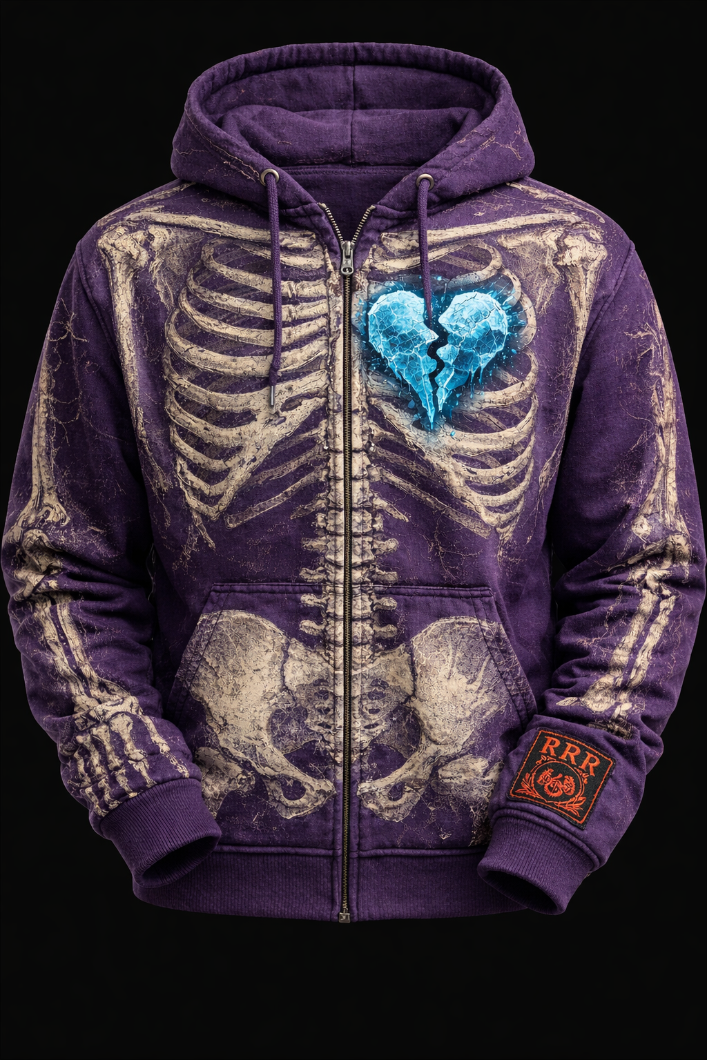 Purple Skeleton Hoodie