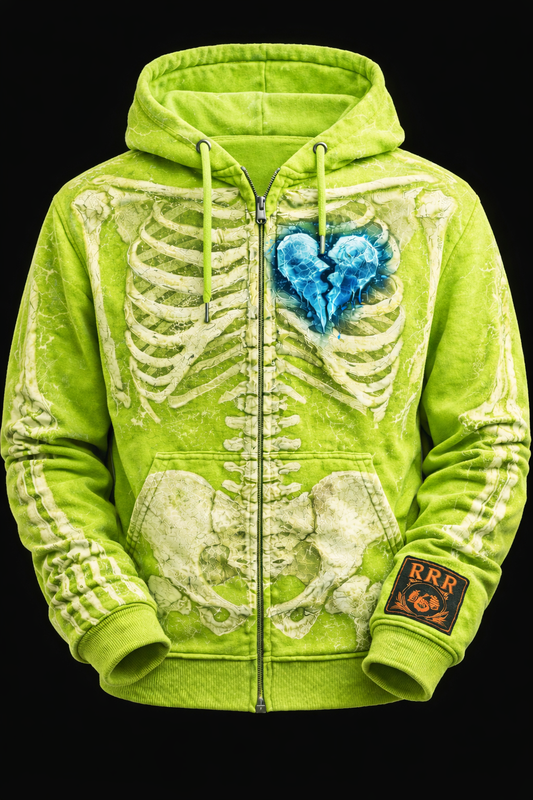 Slime Green Skeleton Hoodie